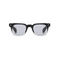 Black with White Lenses