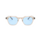 Transparent with Blue Lenses