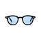 Black with Blue Lenses