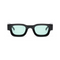 Black with Green Lenses