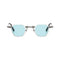 Transparent with Blue Lenses
