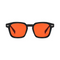 Black with Red Lenses