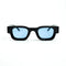 Black with Blue Lenses